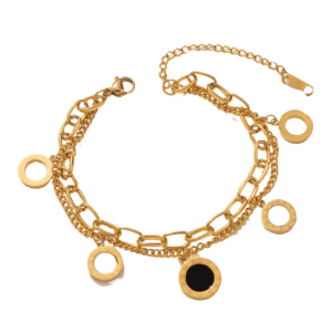 Pulsera Doble de Numeros Romanos